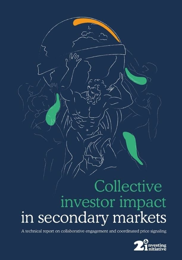 Collective investor impact in secondary markets - Sustainable Finance Observatory Collective investor impact in secondary markets